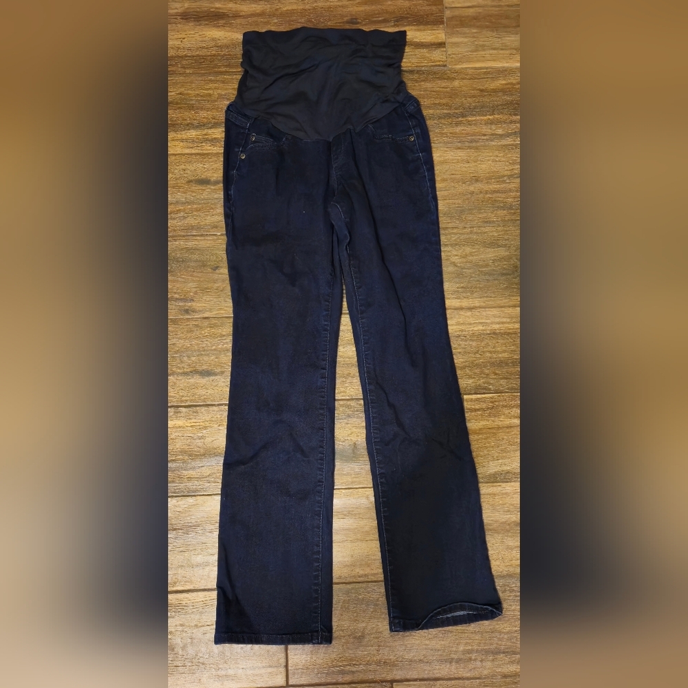 a:glow  Dark Wash Bootcut Maternity Jeans Size 4